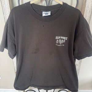 Lee Made USA Rolling Thunder XI 1998‎ POW MIA Vintage Distressed Tee XL